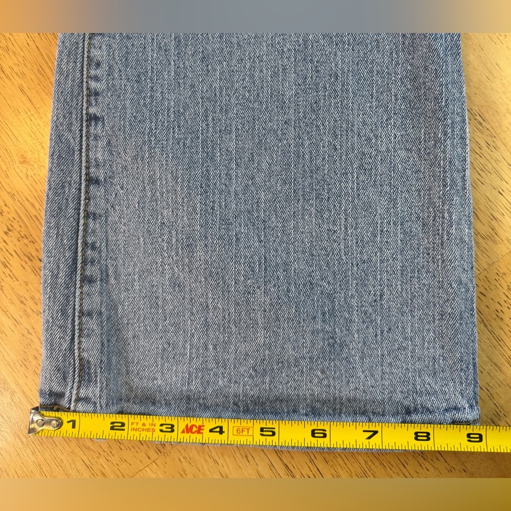 J. GALT Shanghai Denim Jeans Women S (26x32) Blue Flare Low Rise Medium Wash - Picture 8 of 8